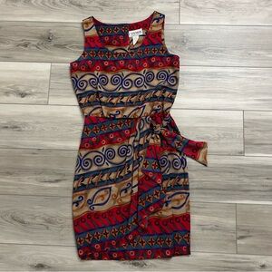 Vintage J. Steven’s By Carol Escritor Sleeveless Dress Size 6 Made In USA EUC